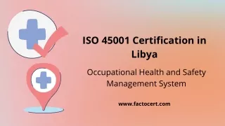 iso 45001 certification in libya