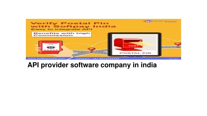 api provider software company in india