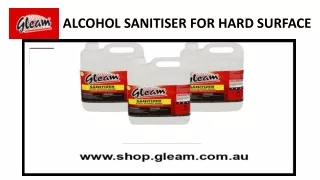alcohol sanitiser for hard surface