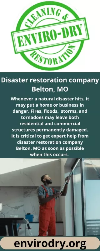 disaster restoration company Belton, MO