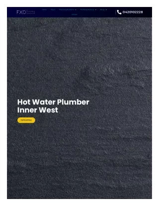 Hot Water Plumber Inner West