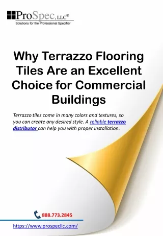 Why Terrazzo Flooring Tiles Are an Excellent Choice for Commercial Buildings
