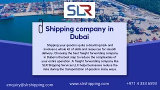 Shipping company in Dubai