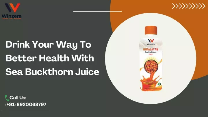 drink your way to better health with