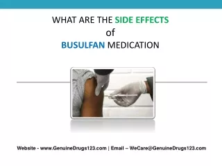 what are the side effects of busulfan medication