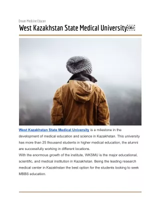 West Kazakhstan State Medical University