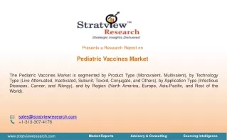 Pediatric Vaccines Market Size, Share, Trend, Forecast, & Industry Analysis