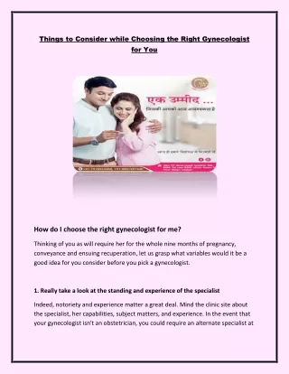 Things to Consider while Choosing the Right Gynecologist for You (2)