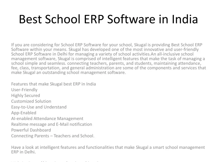 best school erp software in india