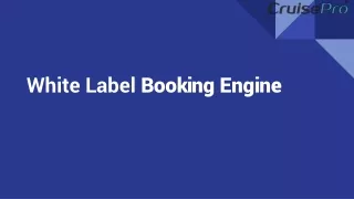 White Label Booking Engine