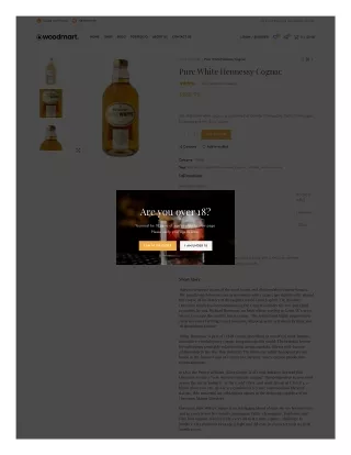 Best Quality Pure White Hennessy Cognac