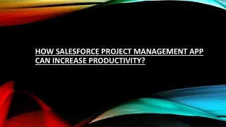 How Salesforce Project Management App Can Increase Productivity