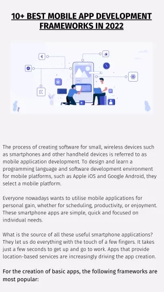 10  Best Mobile App Development Frameworks in 2022