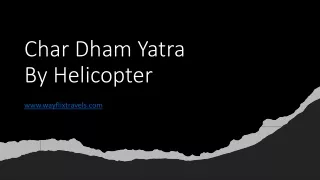char dham yatra by helicopter