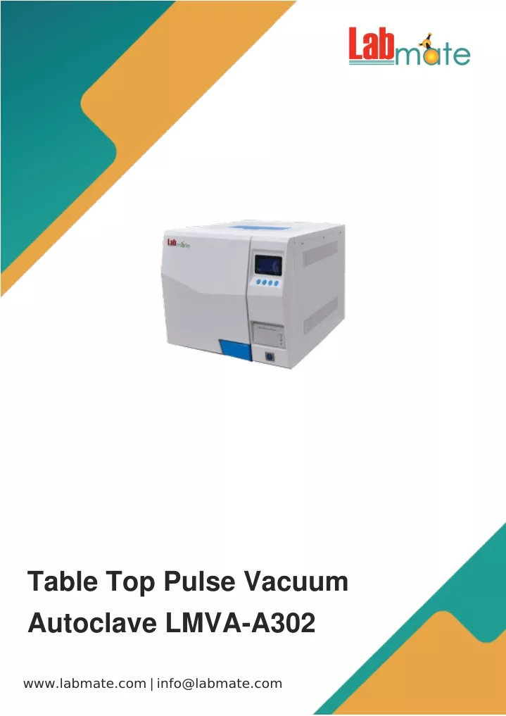 table top pulse vacuum autoclave lmva a302