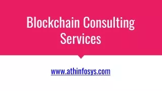 Blockchain Consulting Services