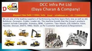 Earthmoving Machine Spare Parts Suppliers in India