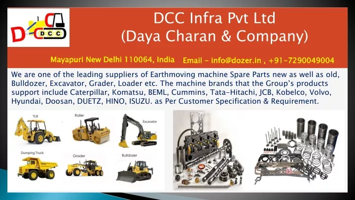 dcc infra pvt ltd daya charan company