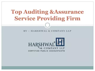 Top Auditing and Assurance Service Providing Firm – HCLLP
