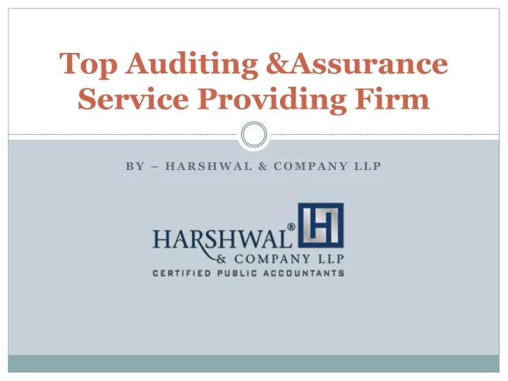 top auditing assurance service providing firm
