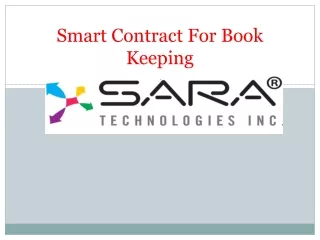 smart contract f or b ook k eeping