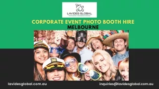 Corporate Event Photo Booth Hire Melbourne | Lavides Global