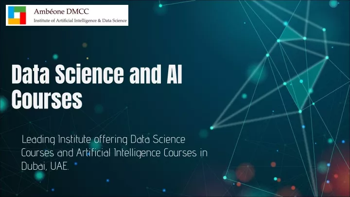 data science and ai courses