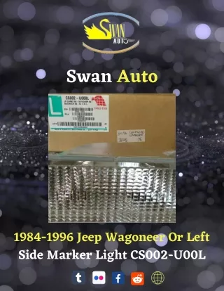 1984-1996 Jeep Wagoneer Or Left Side Marker Light CS002-U00L