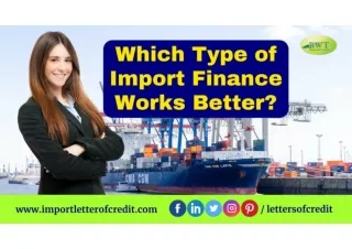 Import Finance | Letter of Credit | Import LC | DLC MT700