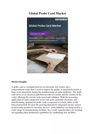 global probe card market