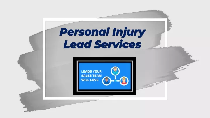 personal injury lead services