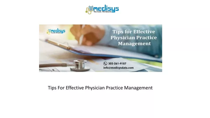 tips for effective physician practice management