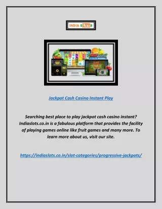 Jackpot Cash Casino Instant Play | Indiaslots.co.in