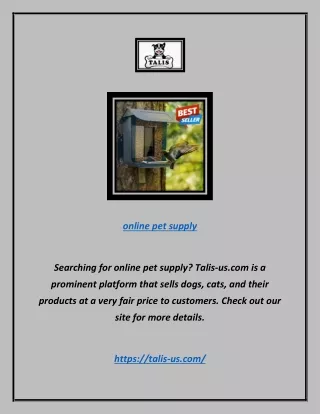 online pet supplyOnline Pet Supply | Talis-us.com