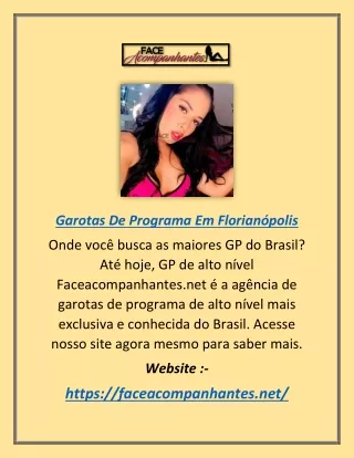 Garotas De Programa Em Florianópolis | Faceacompanhantes.net
