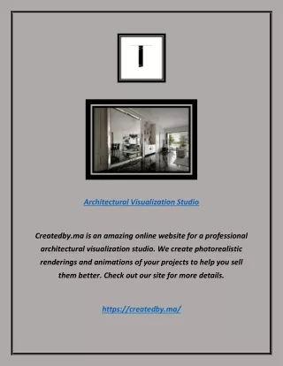 Architectural Visualization Studio | Createdby.ma