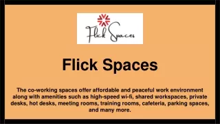 Furnished Office Space in Manyata Tech Park - Flick Spaces
