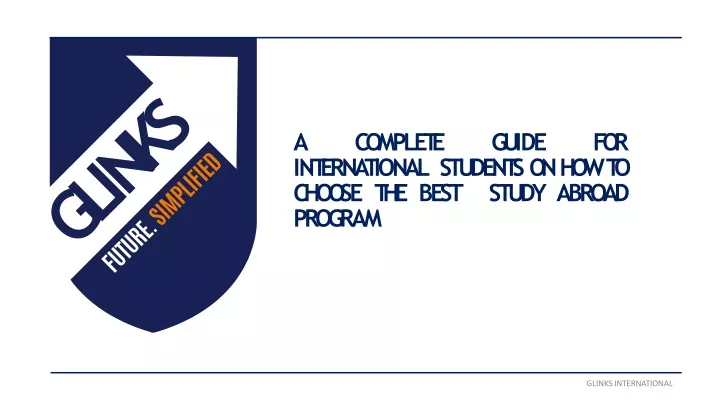 PPT - A COMPLETE GUIDE FOR INTERNATIONAL STUDENTS ON HOW TO CHOOSE THE ...