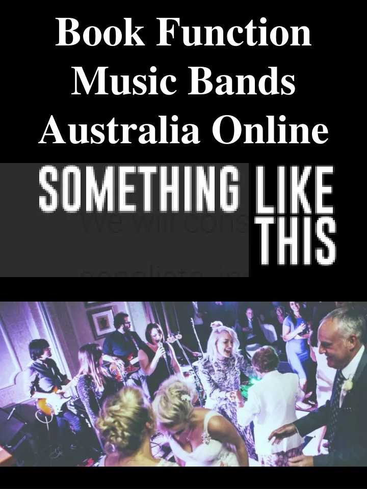 book function music bands australia online
