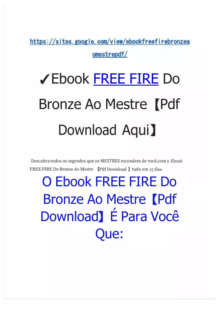 ebook free fire do