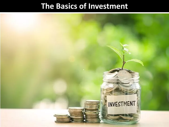 the basics of investment