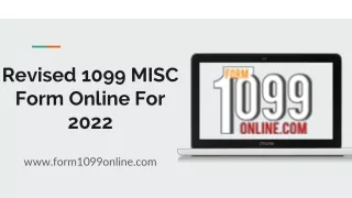 revised 1099 misc form online for 2022