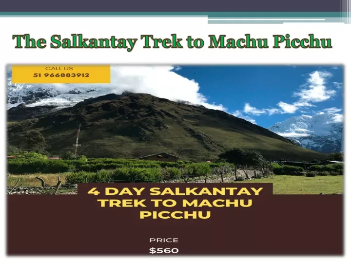 the salkantay trek to machu picchu