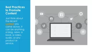 best practices to promote content