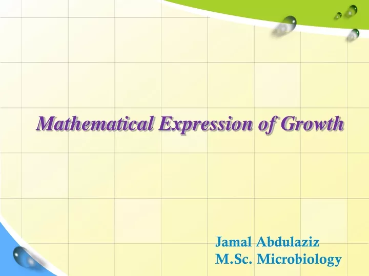mathematical expression of growth