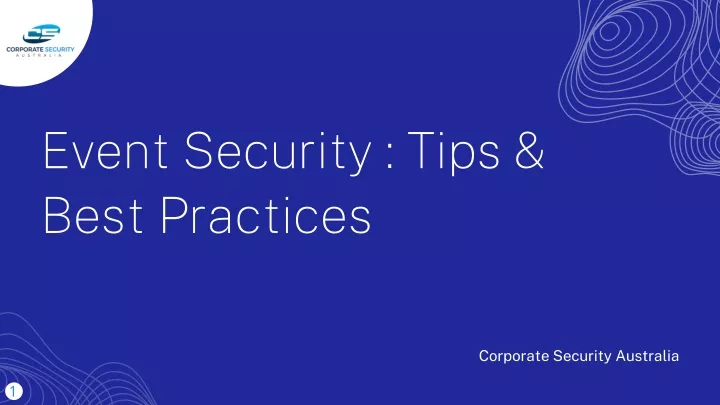 event security tips best practices