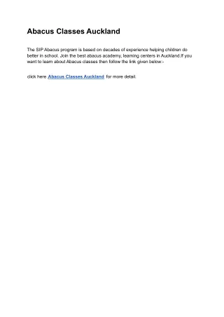 abacus classes auckland