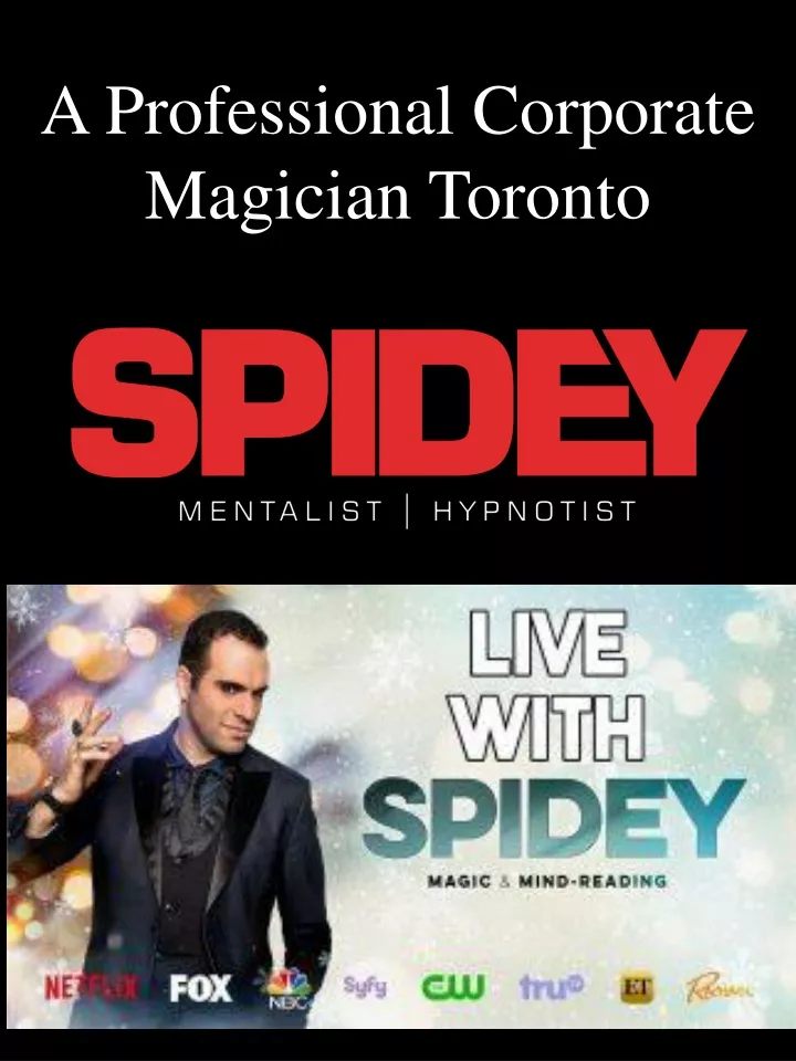 a professional corporate magician toronto