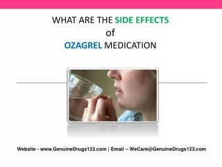 what are the side effects of ozagrel medication