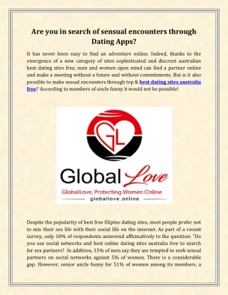 Are you in search of sensual encounters through Dating Apps?